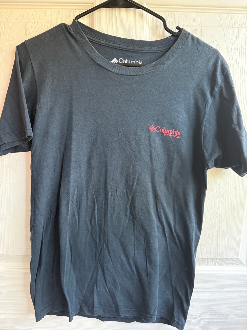 Men’s Small Columbia Navy Short-Sleeve Tee with PFG Logo